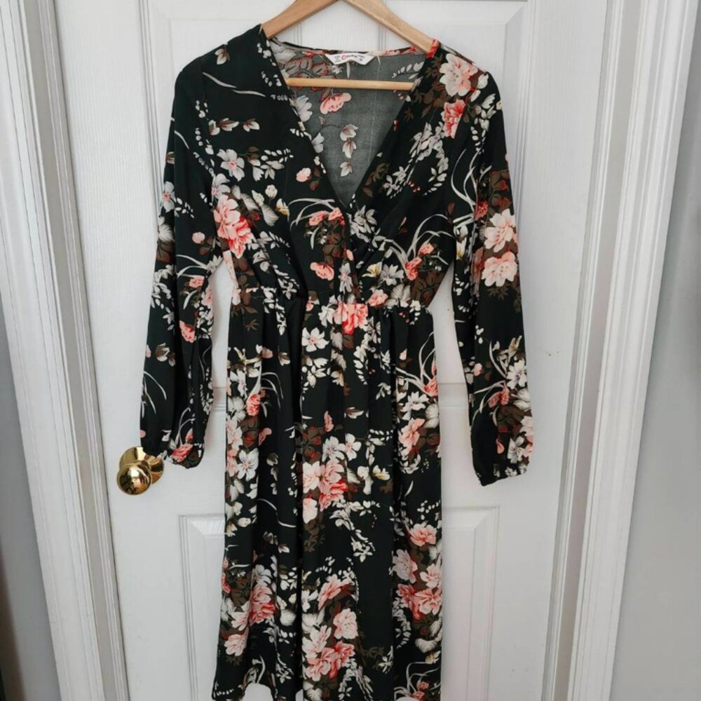 Green Floral Dress